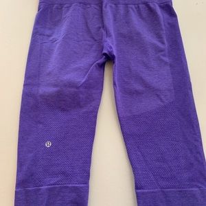 Purple size 10 crop Lululemon workout pants